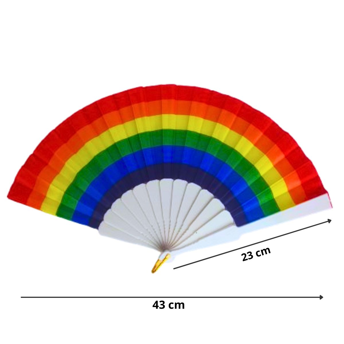 Kit Bandeira Adereço + Leque Arco-íris Orgulho Lgbtqia+ Kit Bandeira Adereço + Leque Arco-íris Orgulho Lgbtqia+